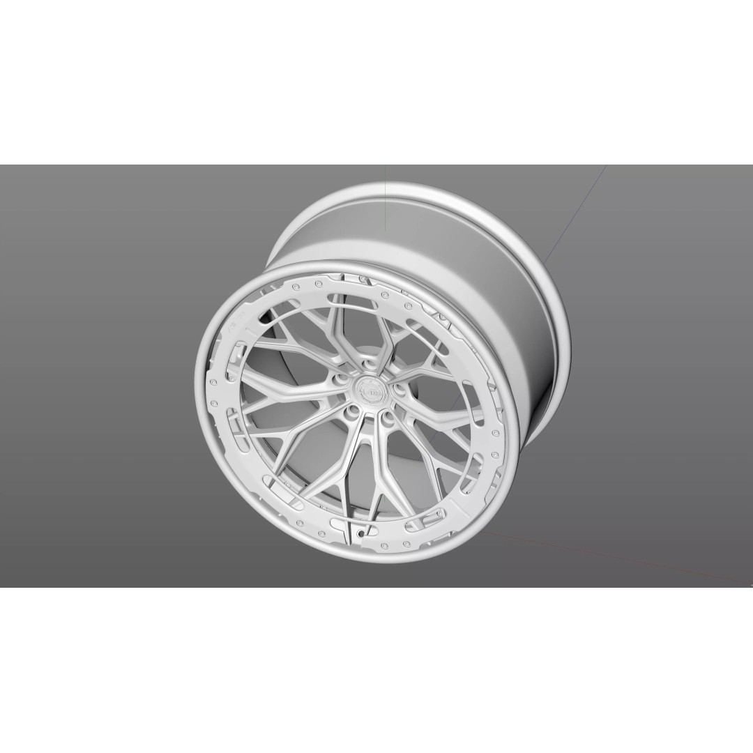 AL13 R80 109R Rim 3D Model – Low Poly Game Asset, FBX, OBJ, Blender - View 19