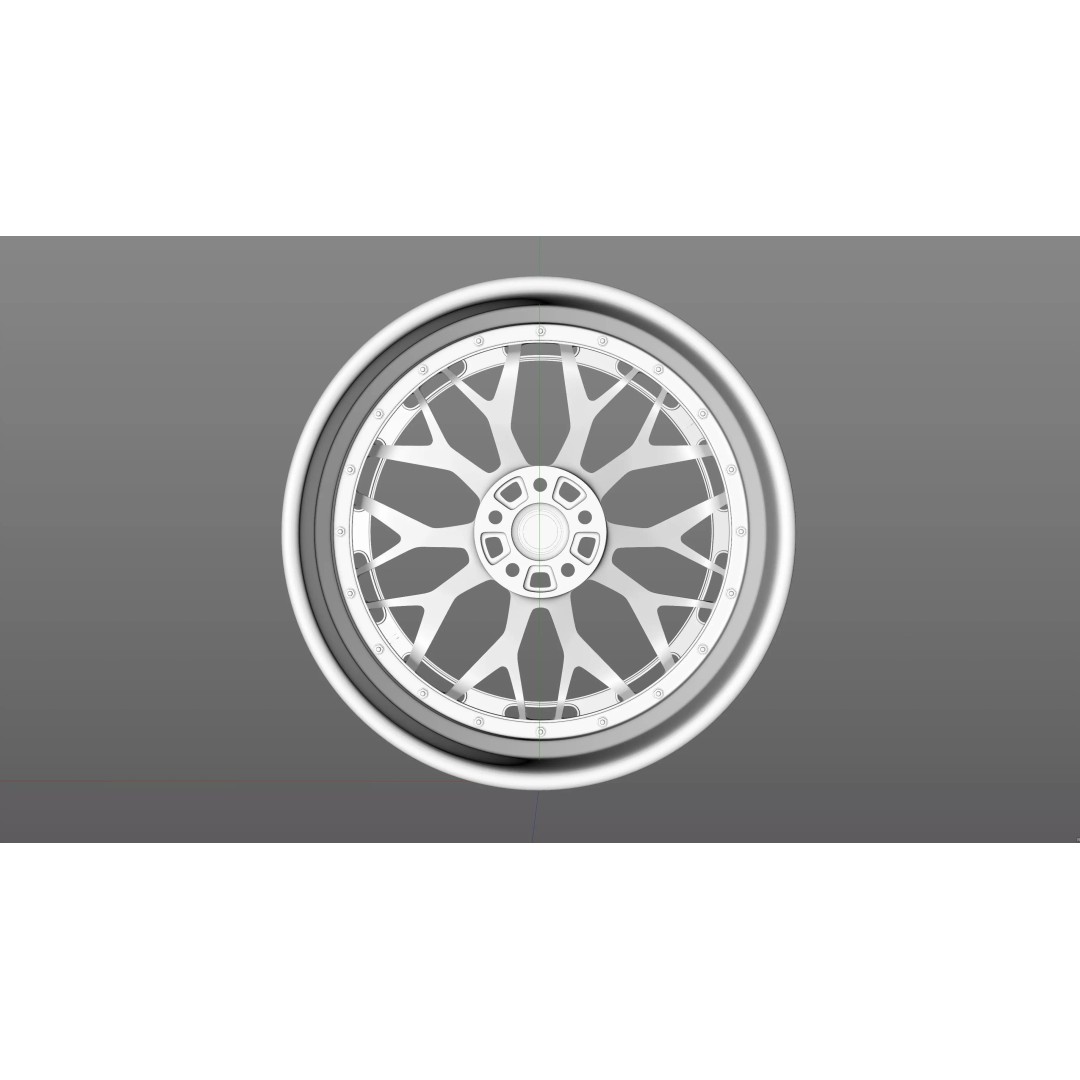 AL13 R80 109R Rim 3D Model – Low Poly Game Asset, FBX, OBJ, Blender - View 23