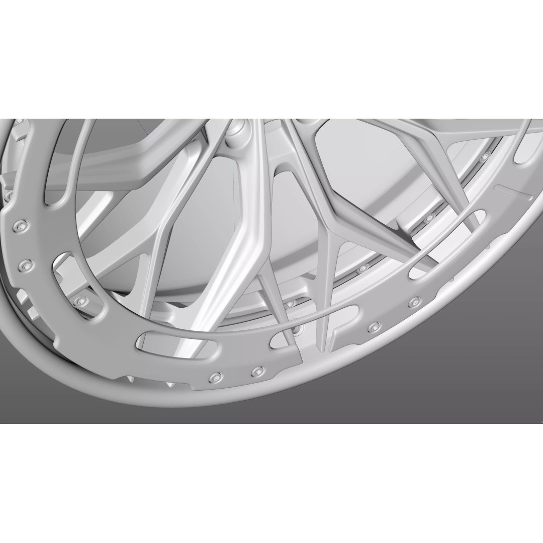 AL13 R80 109R Rim 3D Model – Low Poly Game Asset, FBX, OBJ, Blender - View 27