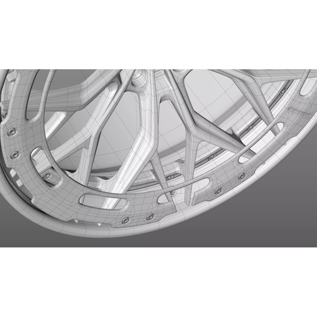 AL13 R80 109R Rim 3D Model – Low Poly Game Asset, FBX, OBJ, Blender - View 28
