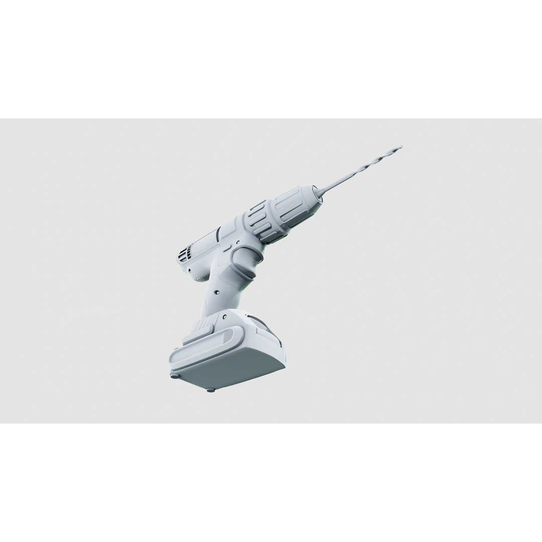 Power Drill 3D Model – Low Poly PBR Game Asset, FBX - View 10