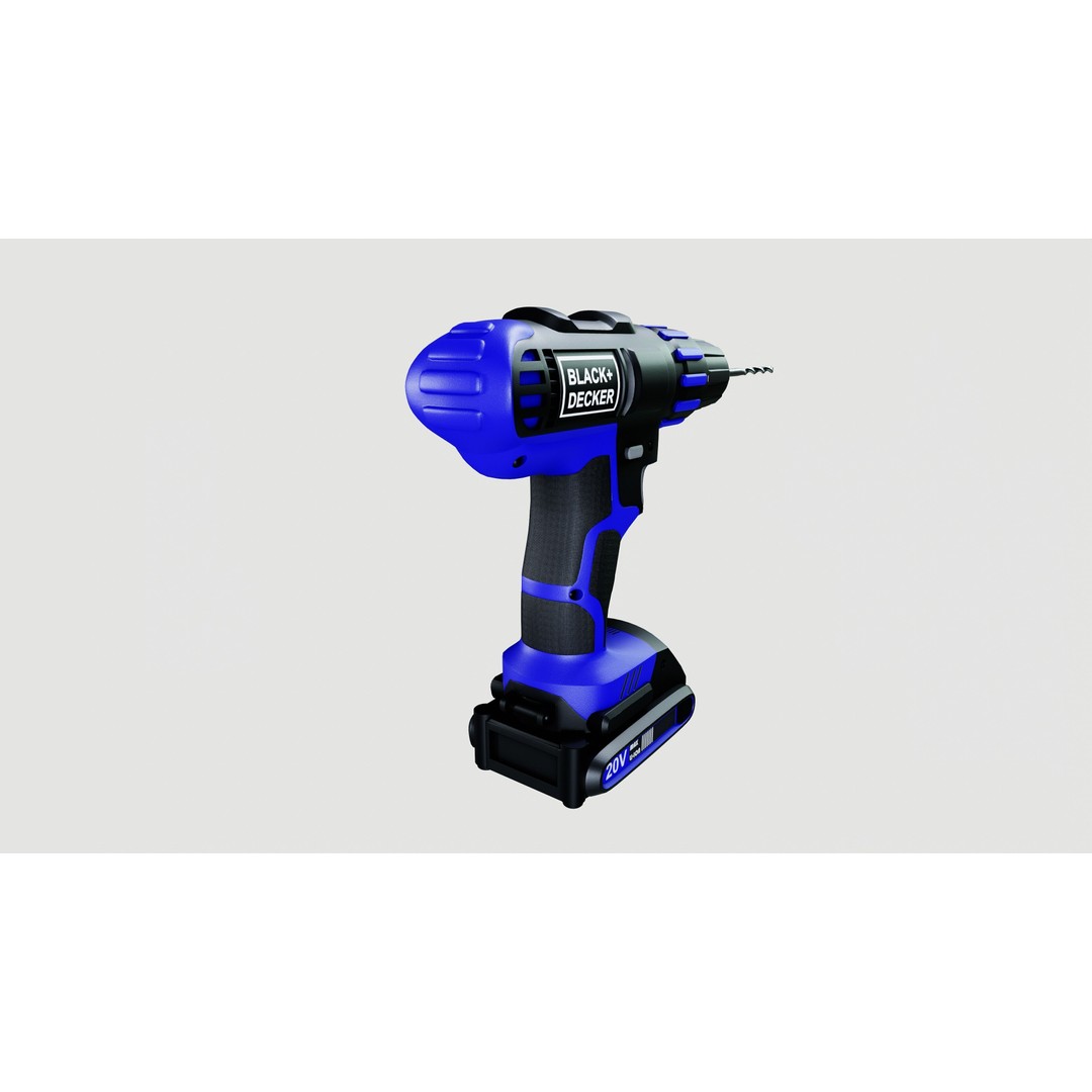 Power Drill 3D Model – Low Poly PBR Game Asset, FBX - View 4