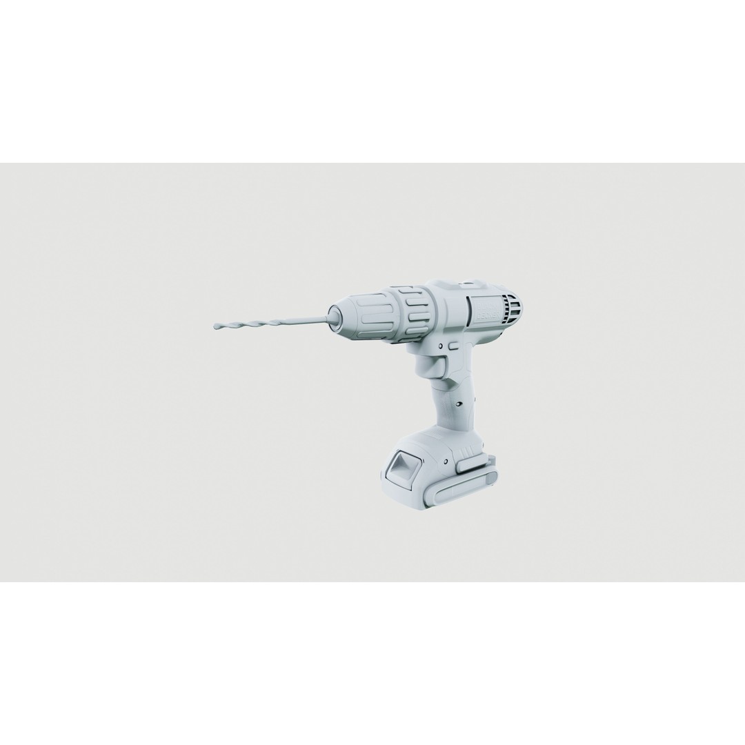 Power Drill 3D Model – Low Poly PBR Game Asset, FBX - View 7