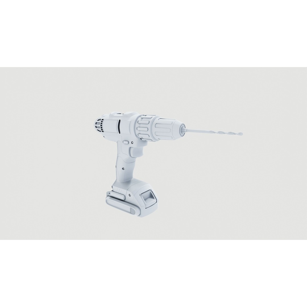 Power Drill 3D Model – Low Poly PBR Game Asset, FBX - View 8