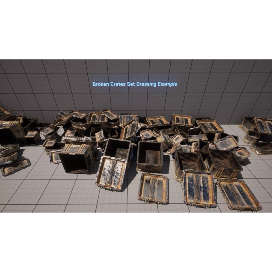 Standard Storage Crate 3D Model – Low Poly Game Asset, FBX & OBJ - View 15