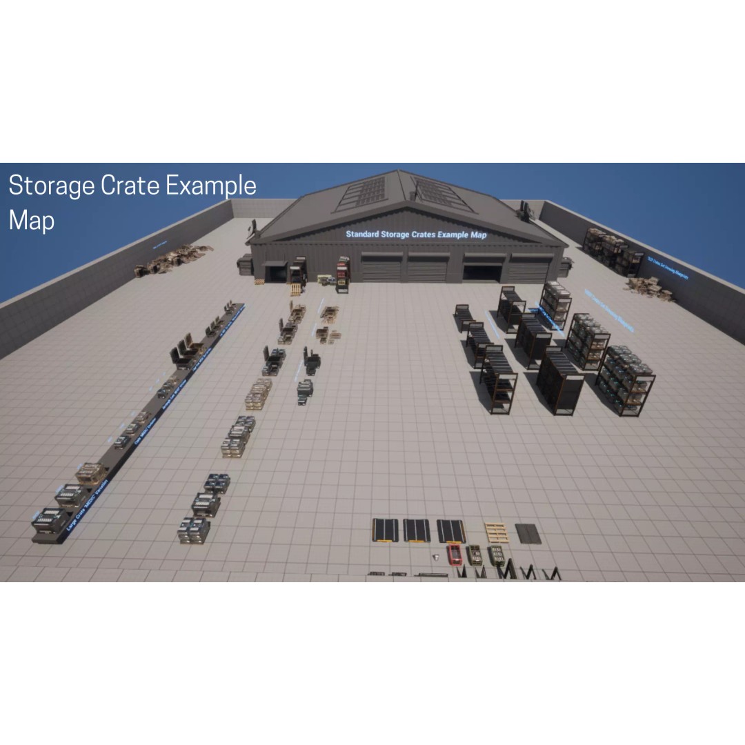 Standard Storage Crate 3D Model – Low Poly Game Asset, FBX & OBJ - View 18