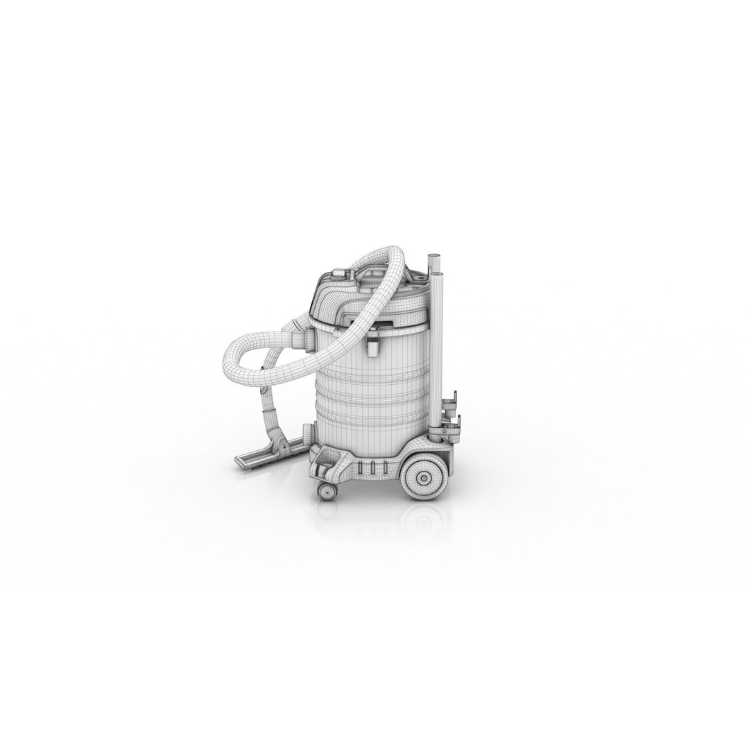 Akitas Wet & Dry Vacuum Cleaner 3D Model – Low Poly PBR Asset, FBX, OBJ - View 12