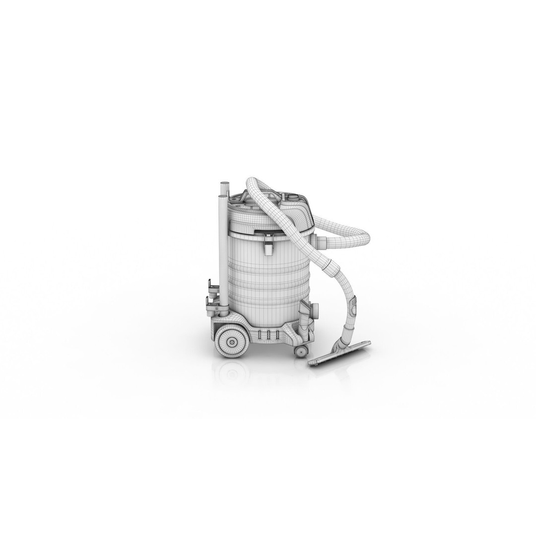 Akitas Wet & Dry Vacuum Cleaner 3D Model – Low Poly PBR Asset, FBX, OBJ - View 13