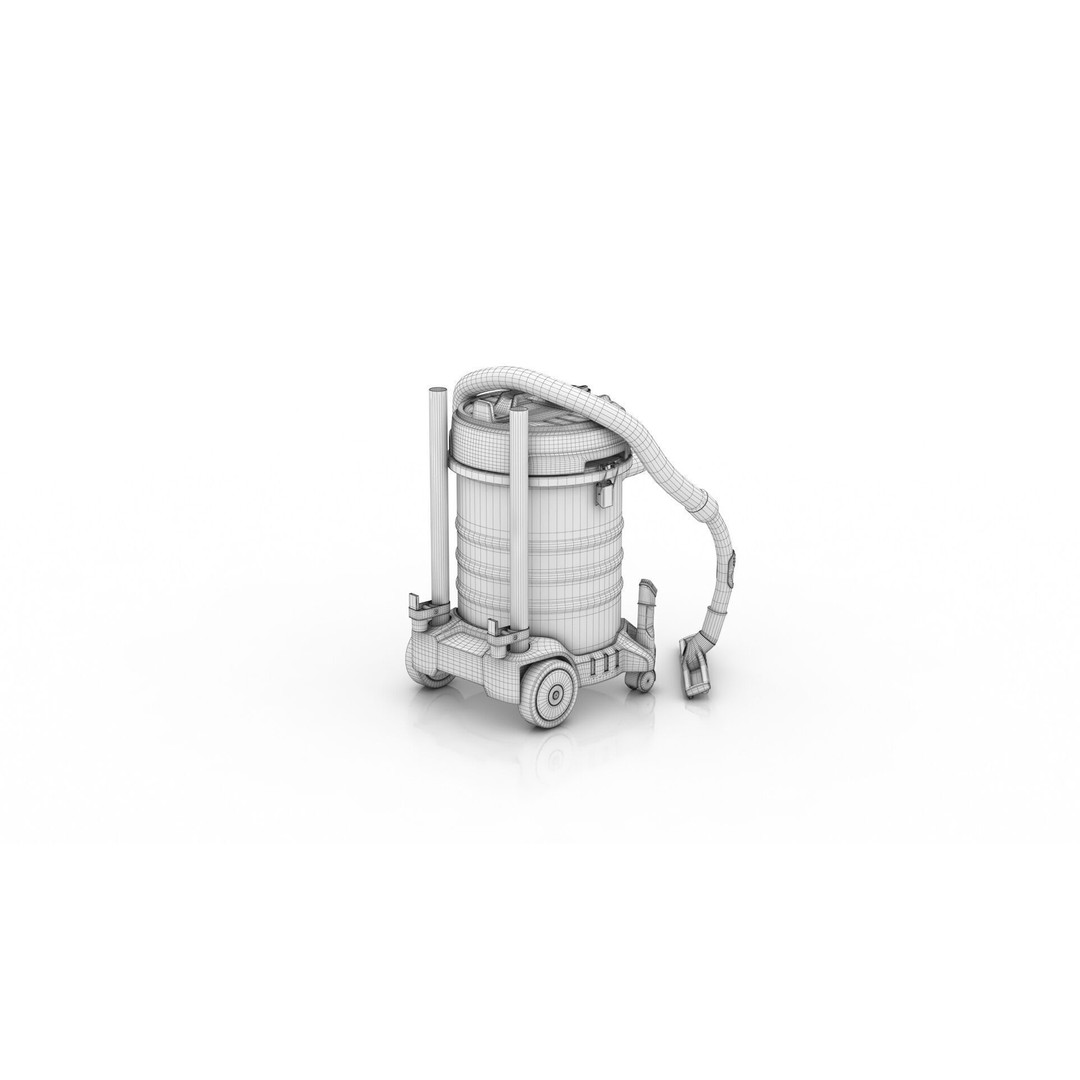 Akitas Wet & Dry Vacuum Cleaner 3D Model – Low Poly PBR Asset, FBX, OBJ - View 17