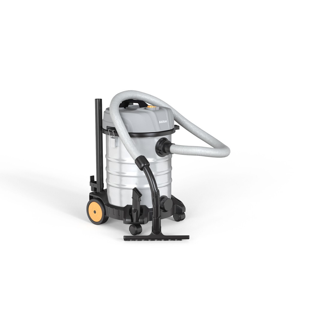 Akitas Wet & Dry Vacuum Cleaner 3D Model – Low Poly PBR Asset, FBX, OBJ - View 3