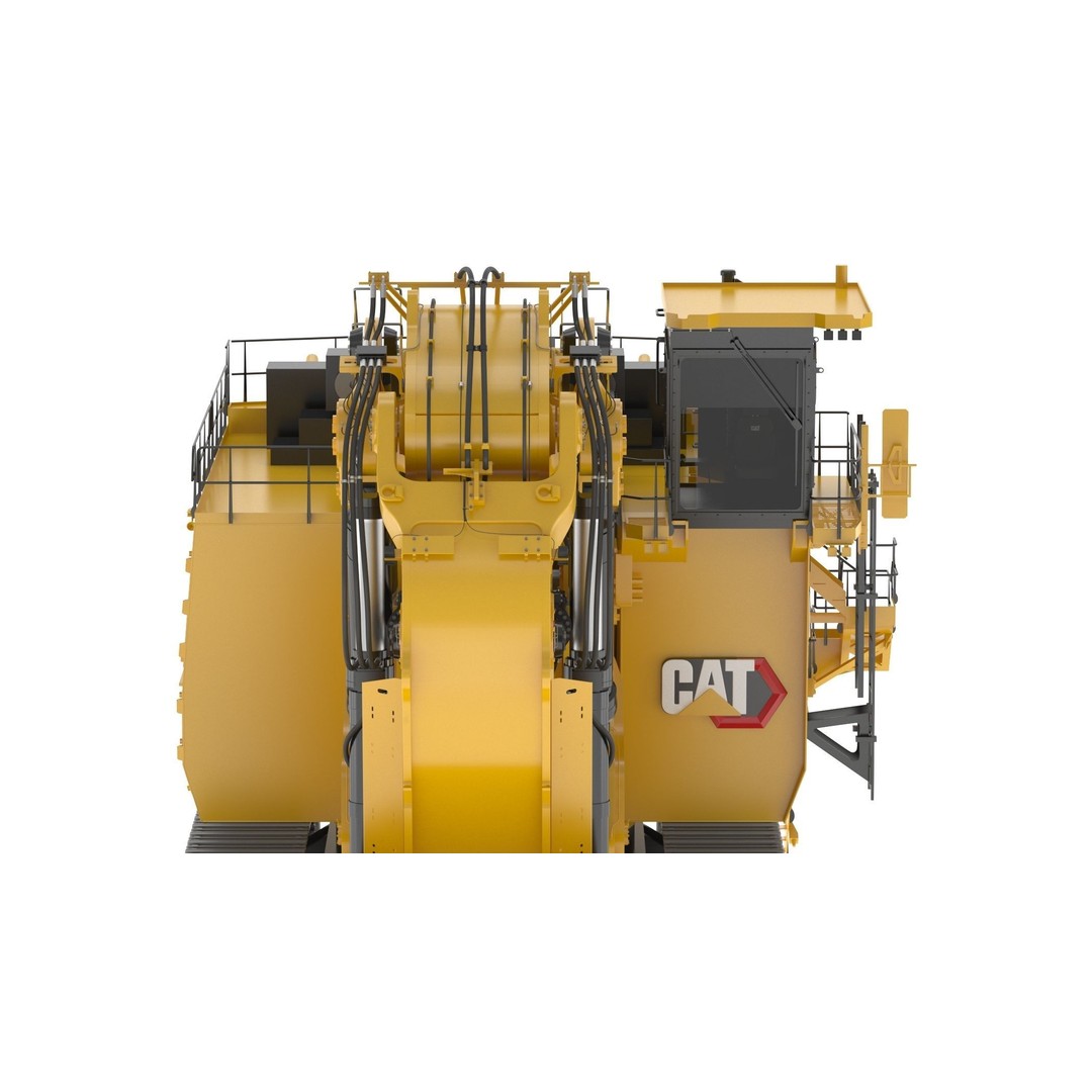 CAT 6060 Hydraulic Mining Shovel 3D Model – High Quality PBR Asset, FBX/OBJ - View 14