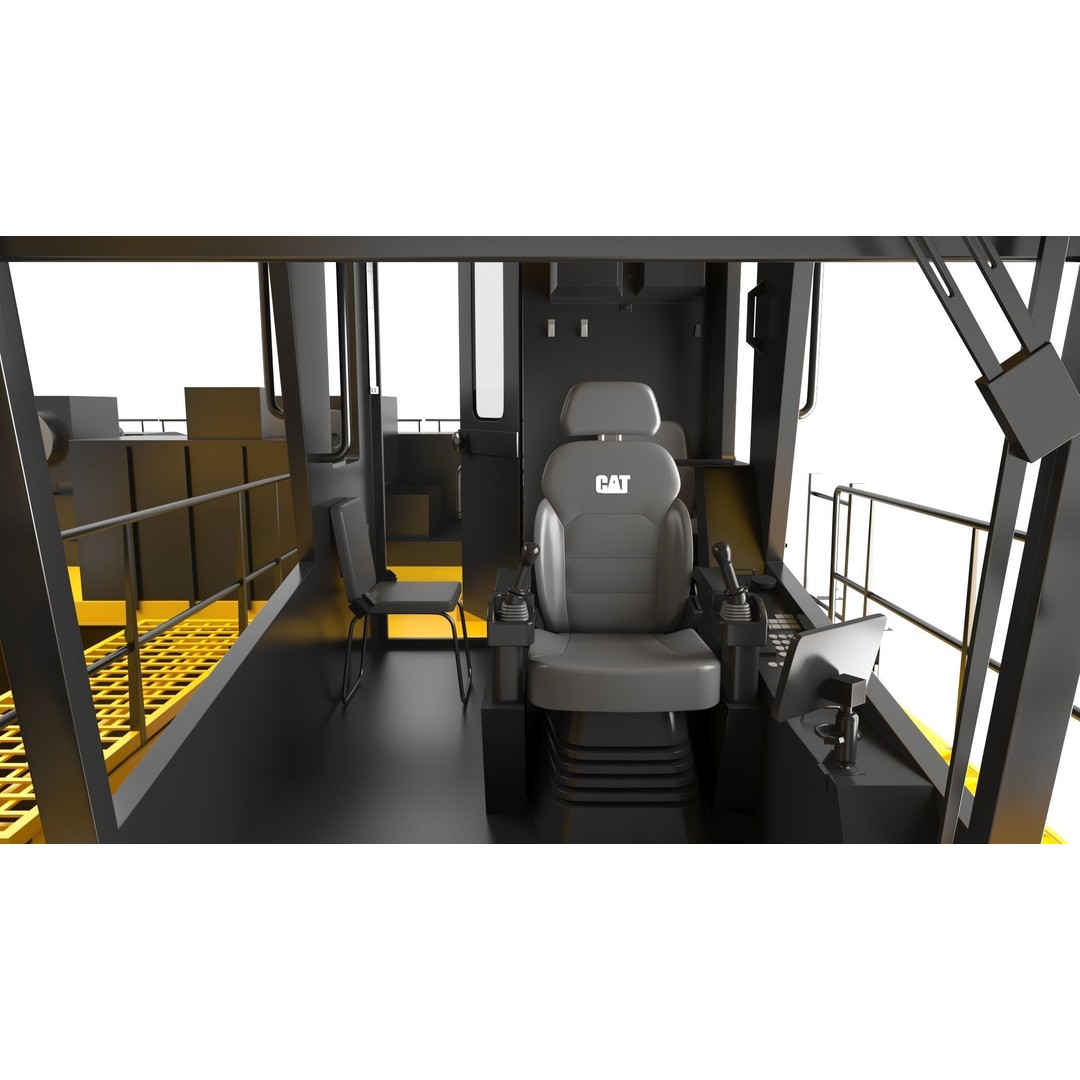 CAT 6060 Hydraulic Mining Shovel 3D Model – High Quality PBR Asset, FBX/OBJ - View 22