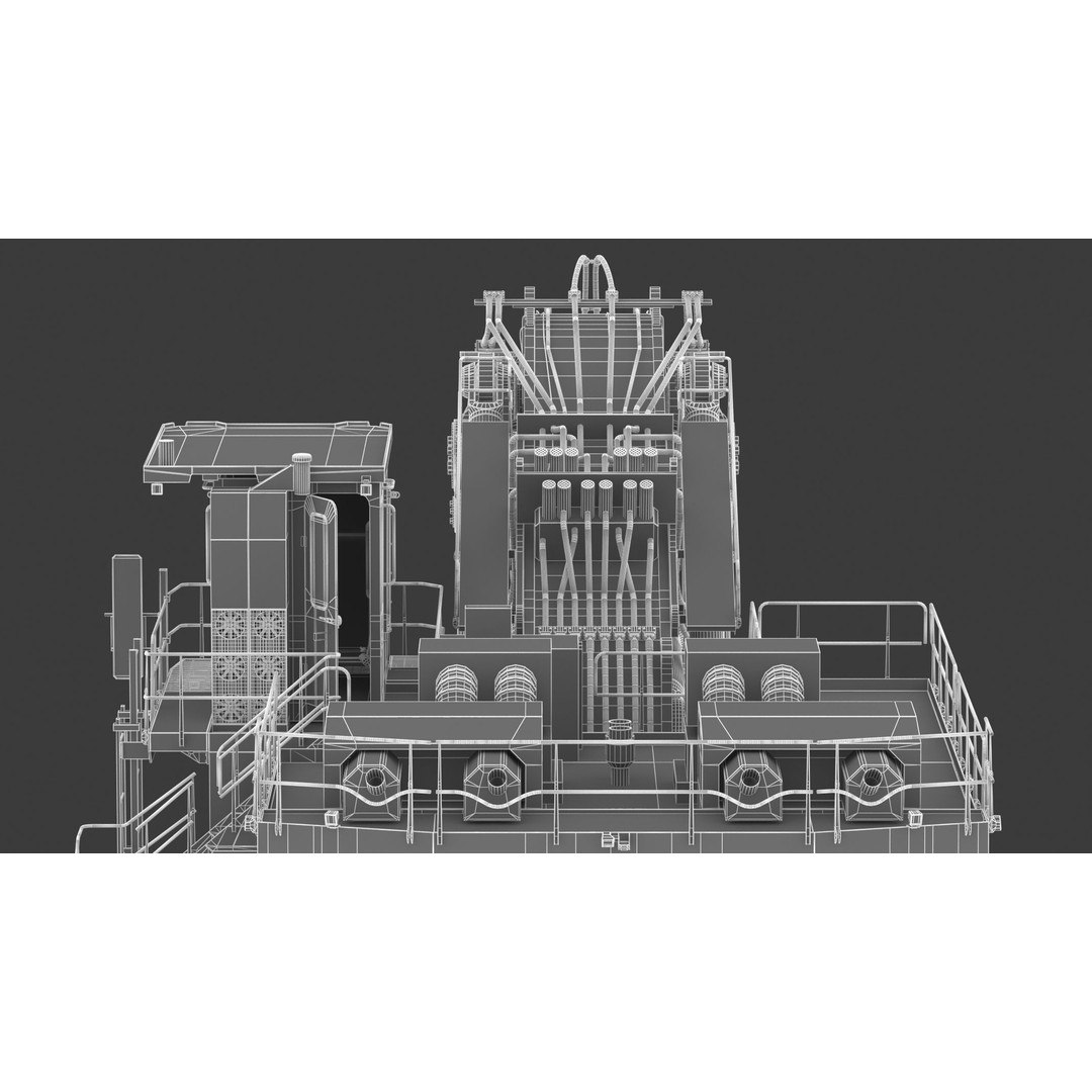 CAT 6060 Hydraulic Mining Shovel 3D Model – High Quality PBR Asset, FBX/OBJ - View 39