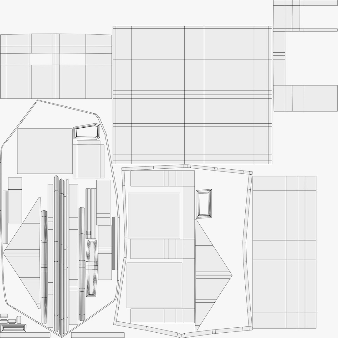 Warehouse 3D Model – Low Poly Industrial Game Asset, FBX, OBJ