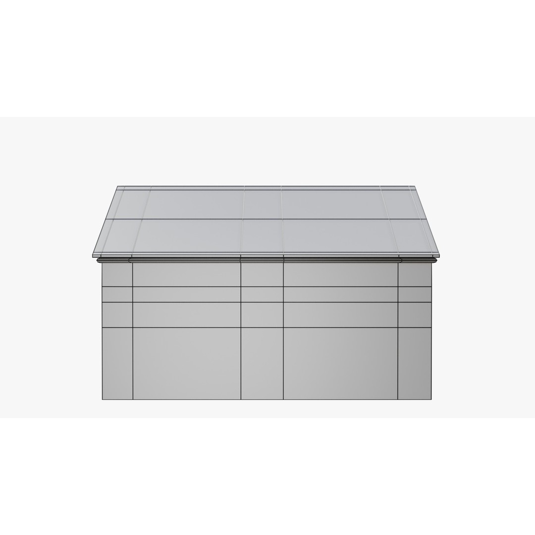 Warehouse 3D Model – Low Poly Industrial Game Asset, FBX, OBJ - View 10