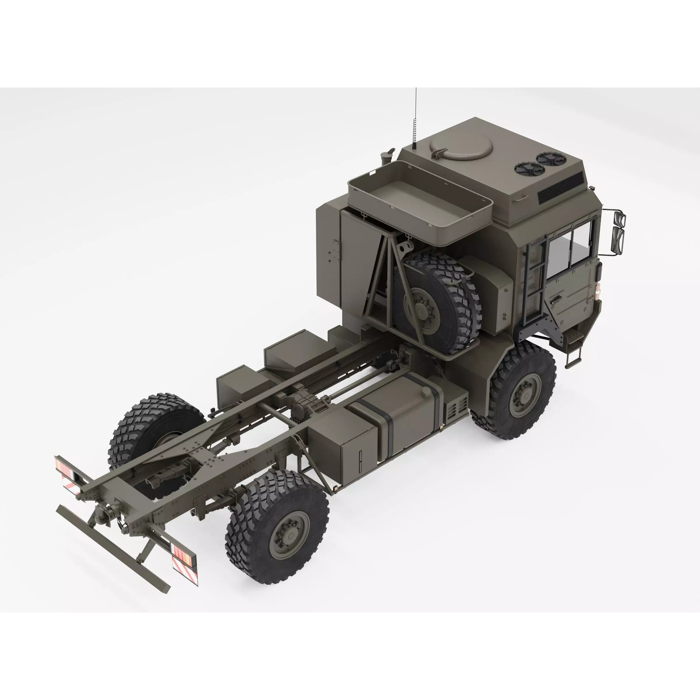 MAN HX60 4x4 Military Truck Chassis - Game-Ready 3D Model - View 12