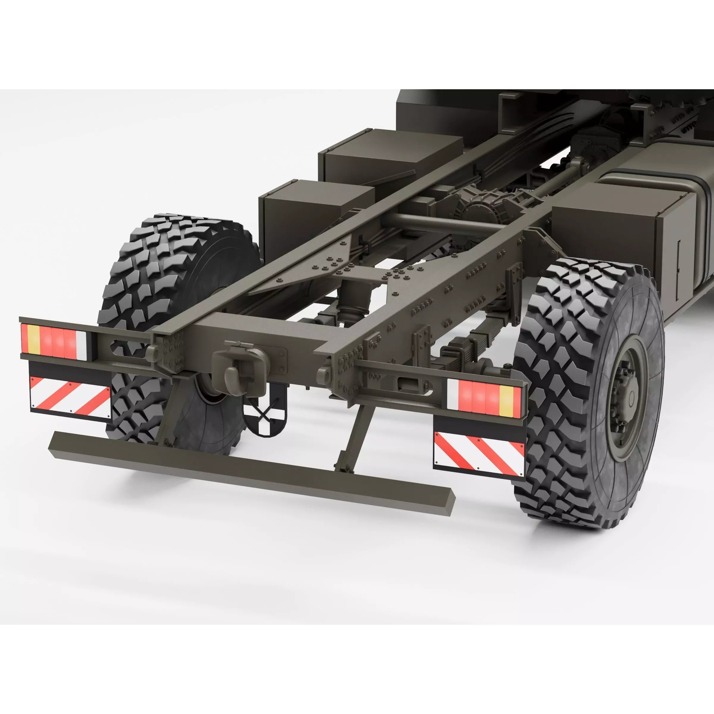 MAN HX60 4x4 Military Truck Chassis - Game-Ready 3D Model - View 14