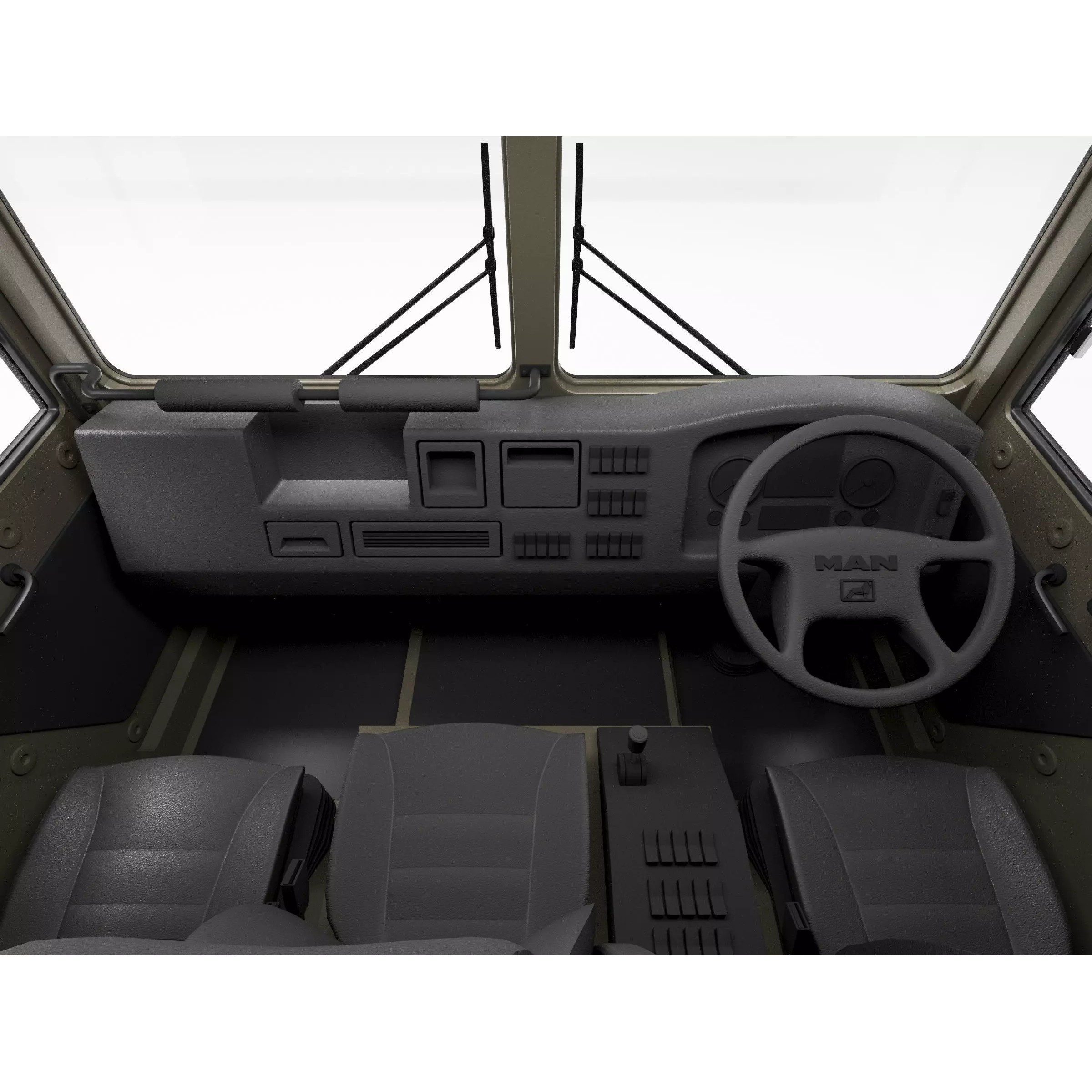 MAN HX60 4x4 Military Truck Chassis - Game-Ready 3D Model - View 21