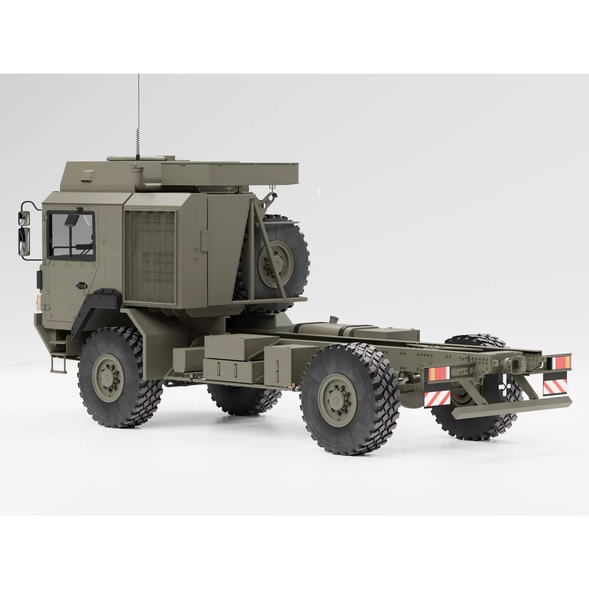 MAN HX60 4x4 Military Truck Chassis - Game-Ready 3D Model - View 5