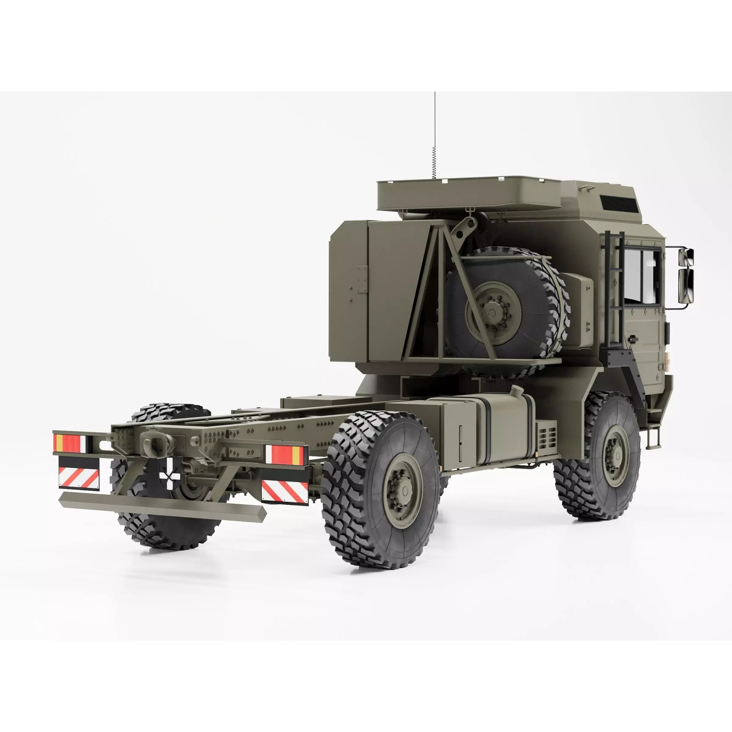 MAN HX60 4x4 Military Truck Chassis - Game-Ready 3D Model - View 8