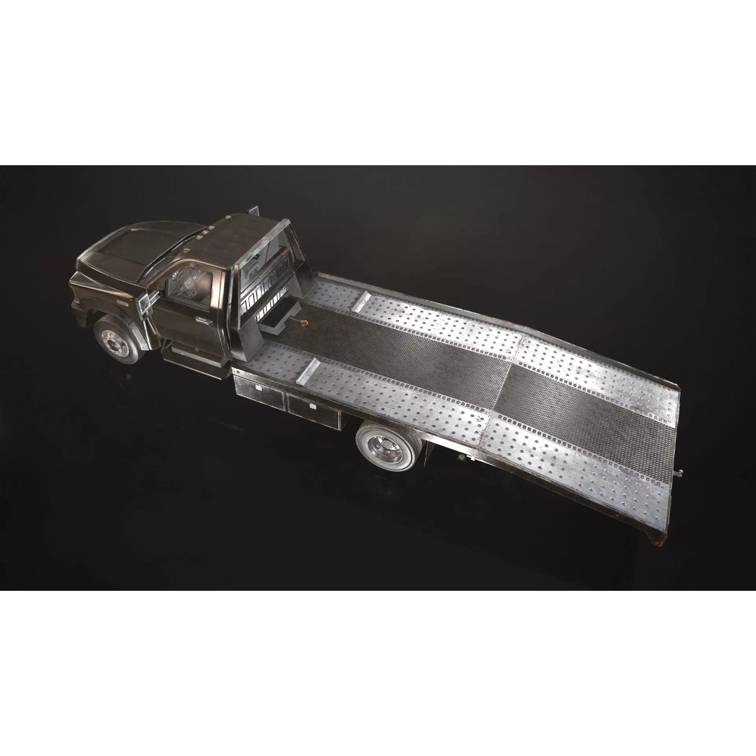 Medium Duty Truck VX400 3D Model – Realistic Car Hauler, Game-Ready, FBX - View 15