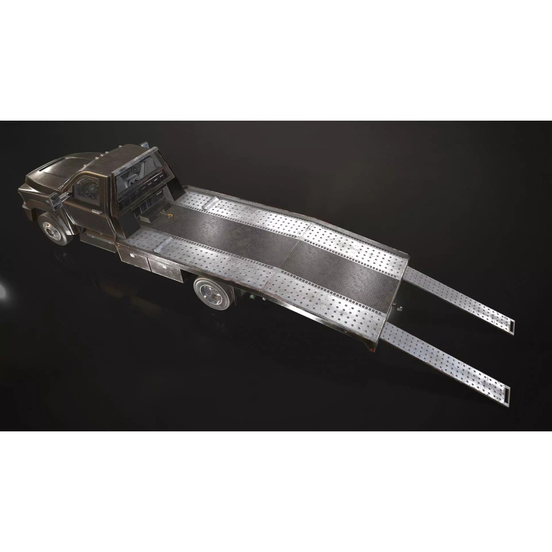 Medium Duty Truck VX400 3D Model – Realistic Car Hauler, Game-Ready, FBX - View 17