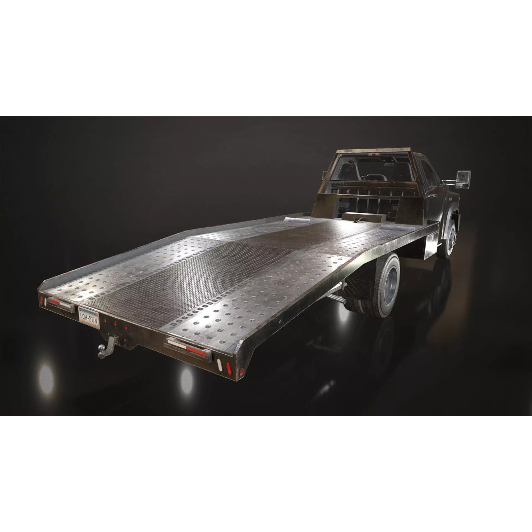 Medium Duty Truck VX400 3D Model – Realistic Car Hauler, Game-Ready, FBX - View 18
