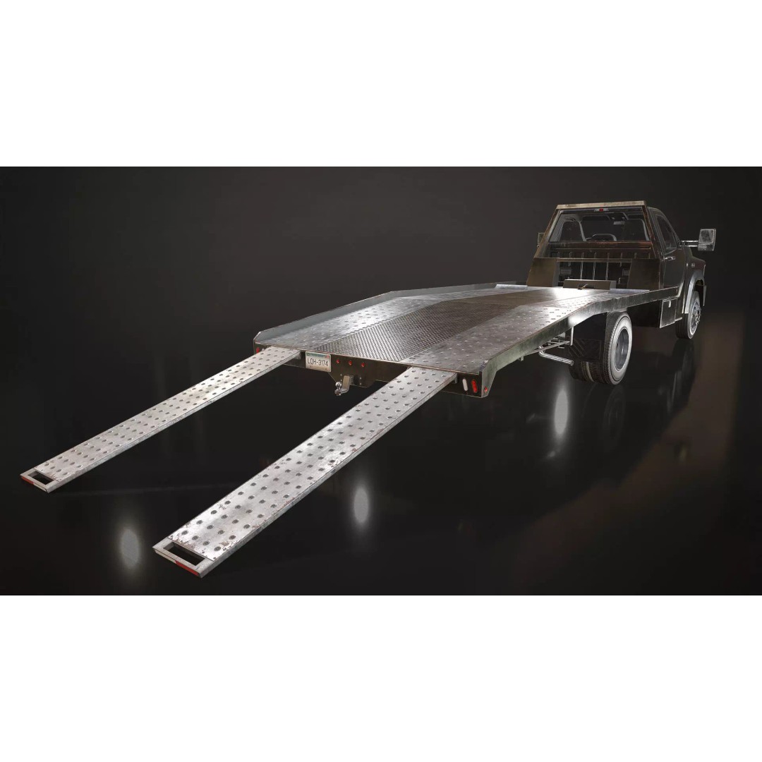 Medium Duty Truck VX400 3D Model – Realistic Car Hauler, Game-Ready, FBX - View 19