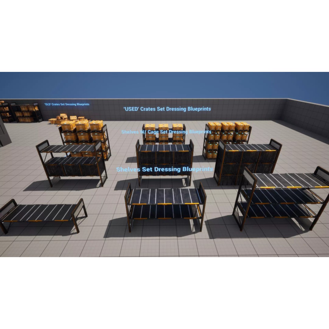 Construction Storage Crates 3D Model – Low Poly Game Ready Asset Pack - View 16