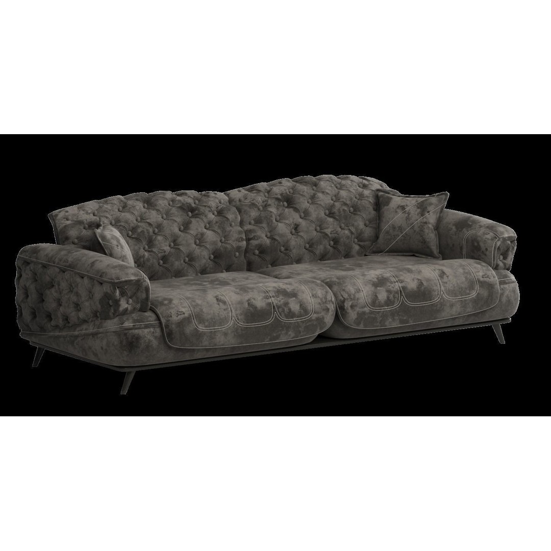 Casette Modern Sofa 3D Model – PBR Textured, Game Ready, FBX & OBJ - View 9