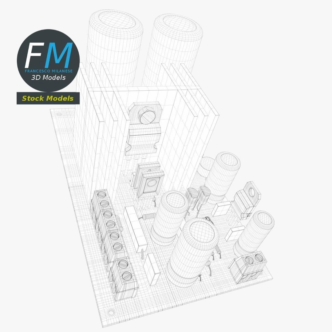 Electronic Circuit 3D Model – PBR Textures, Game Ready, FBX/OBJ - View 8