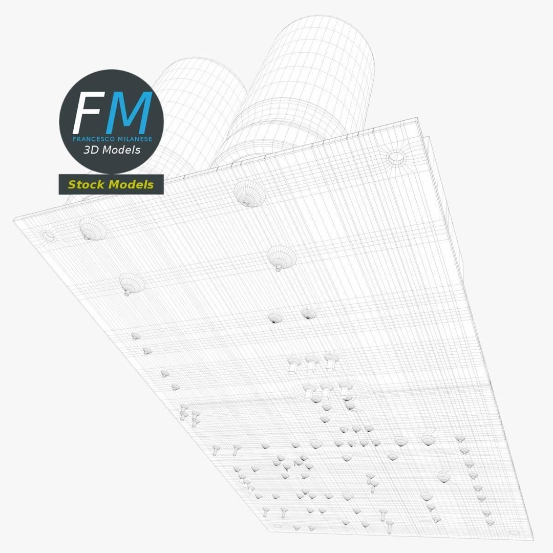 Electronic Circuit 3D Model – PBR Textures, Game Ready, FBX/OBJ - View 9