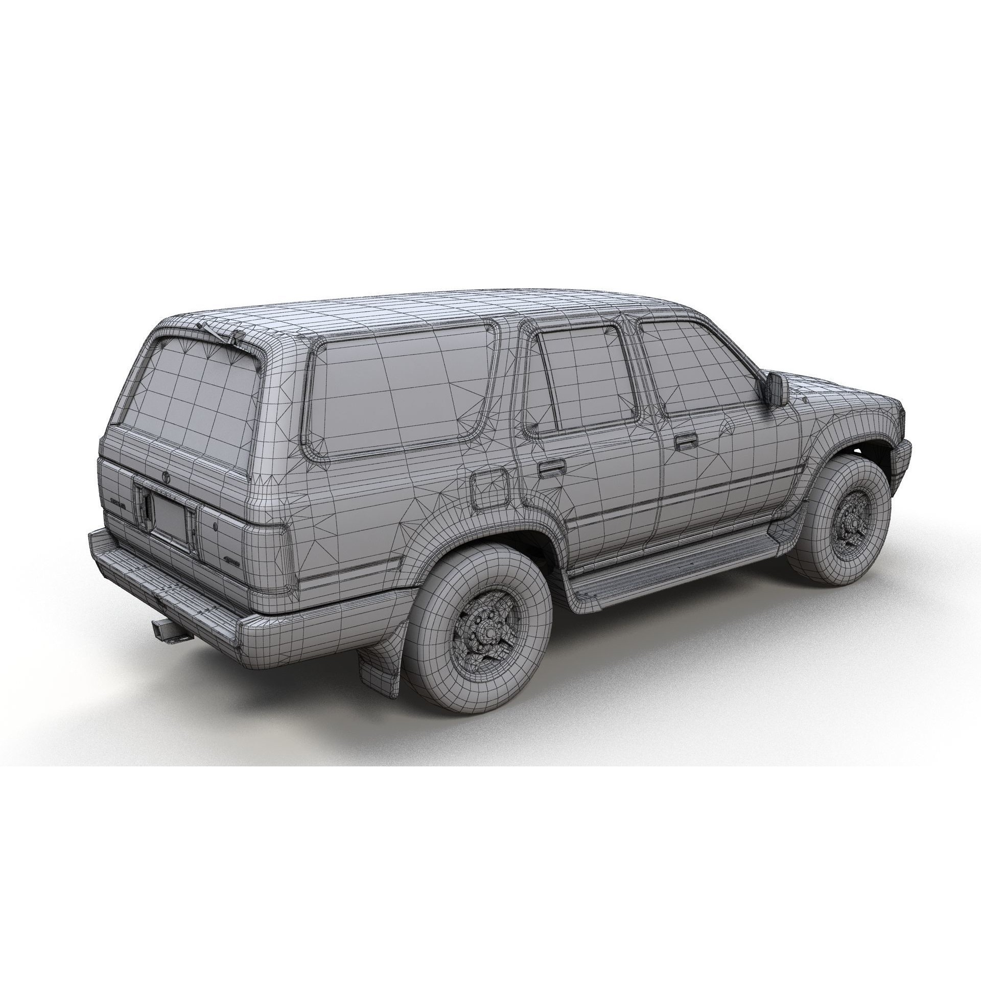 1990 Toyota 4Runner - Low-Poly Game-Ready 3D Model - View 12