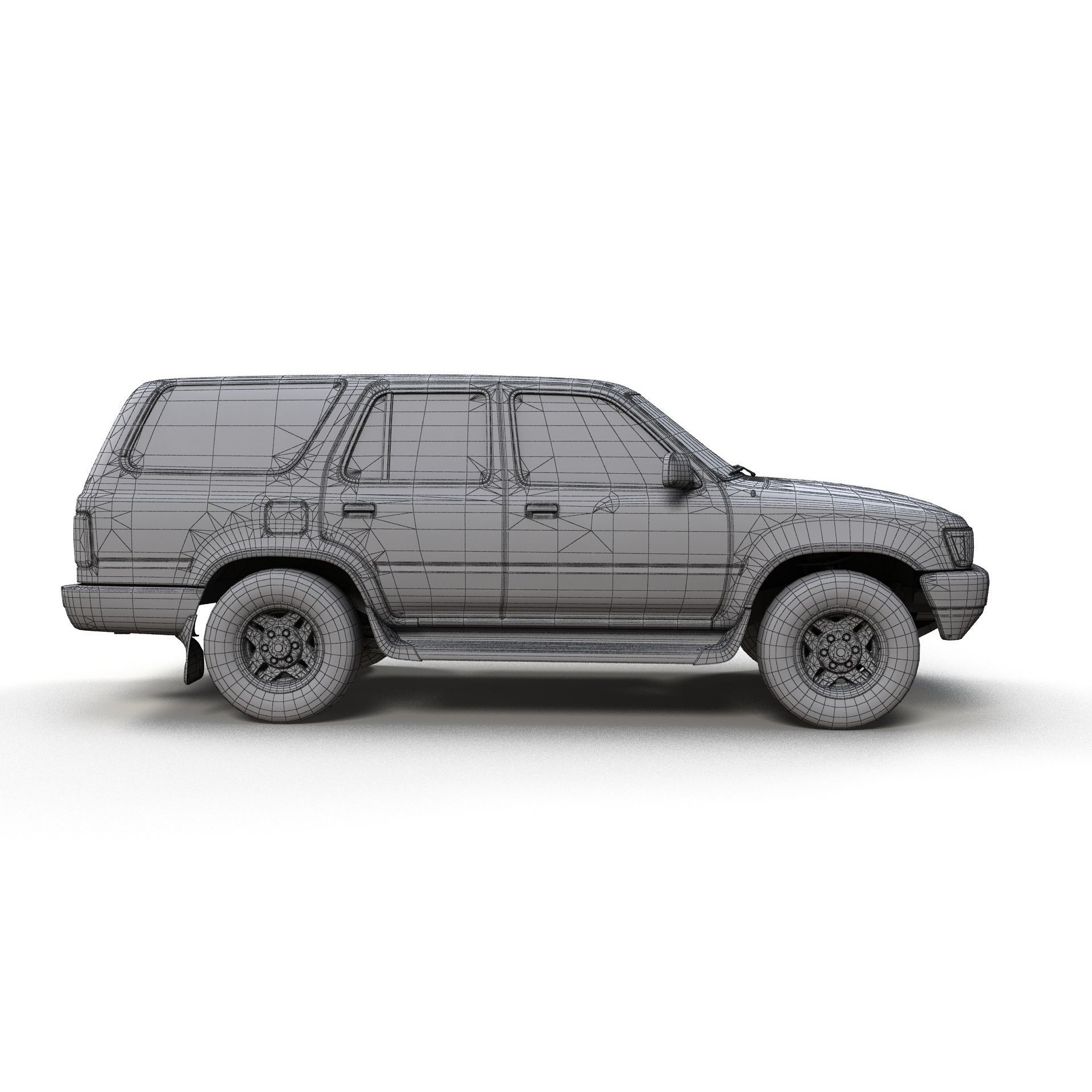 1990 Toyota 4Runner - Low-Poly Game-Ready 3D Model - View 13
