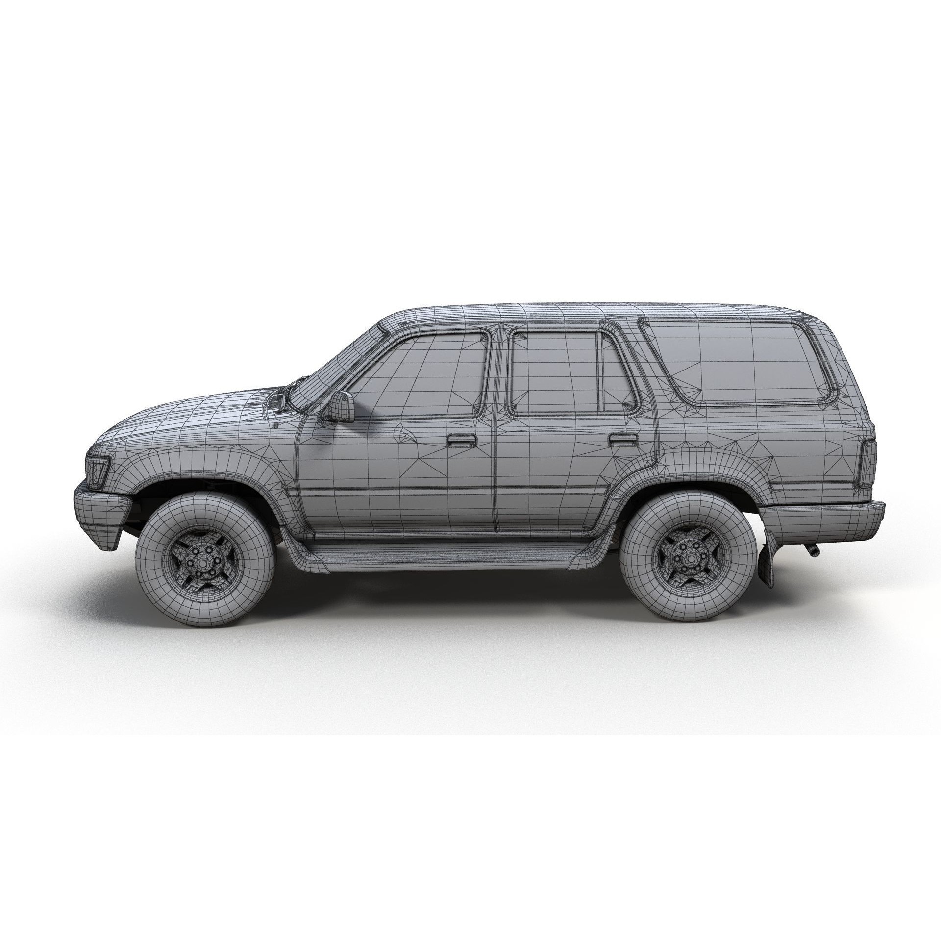 1990 Toyota 4Runner - Low-Poly Game-Ready 3D Model - View 15