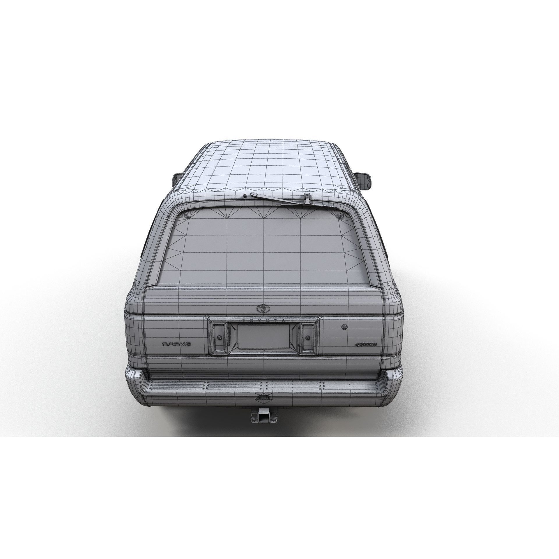 1990 Toyota 4Runner - Low-Poly Game-Ready 3D Model - View 16