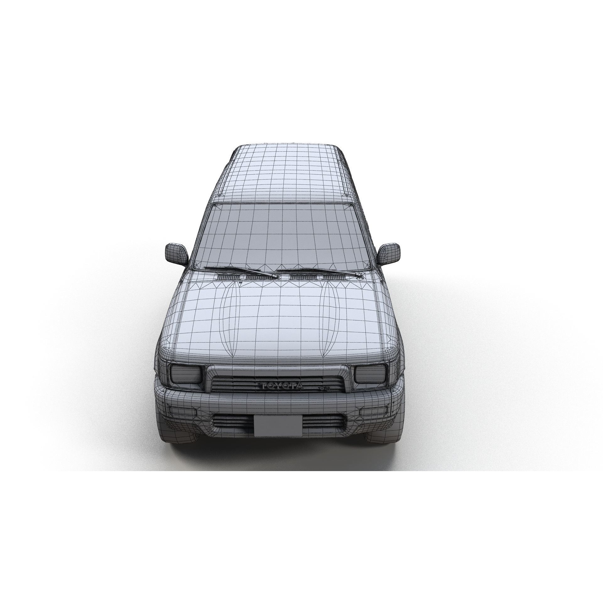 1990 Toyota 4Runner - Low-Poly Game-Ready 3D Model - View 17