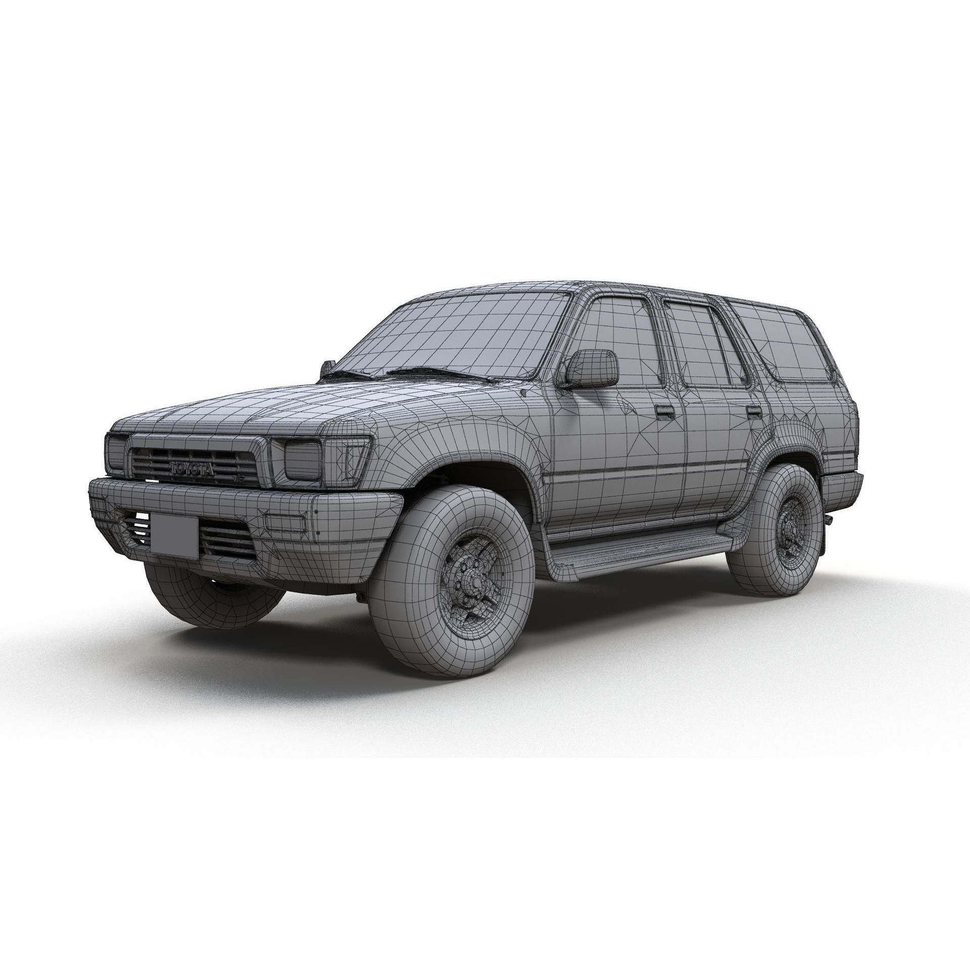 1990 Toyota 4Runner - Low-Poly Game-Ready 3D Model - View 18