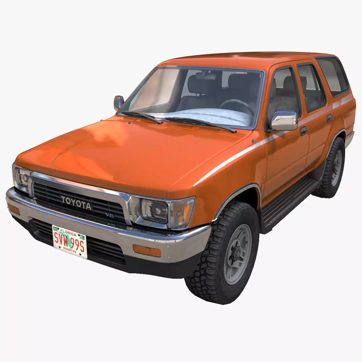 1990 Toyota 4Runner - Low-Poly Game-Ready 3D Model - View 2