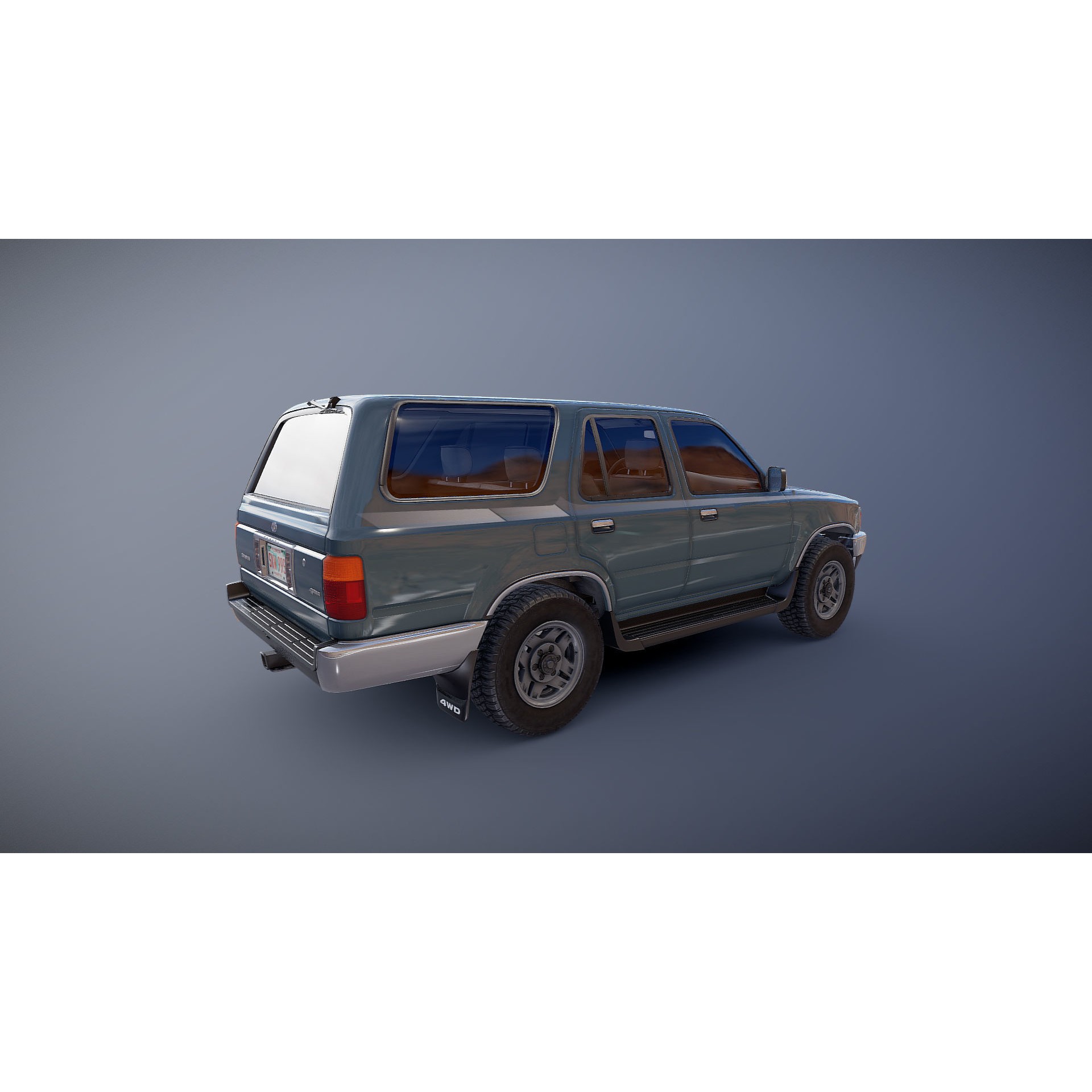 1990 Toyota 4Runner - Low-Poly Game-Ready 3D Model - View 20