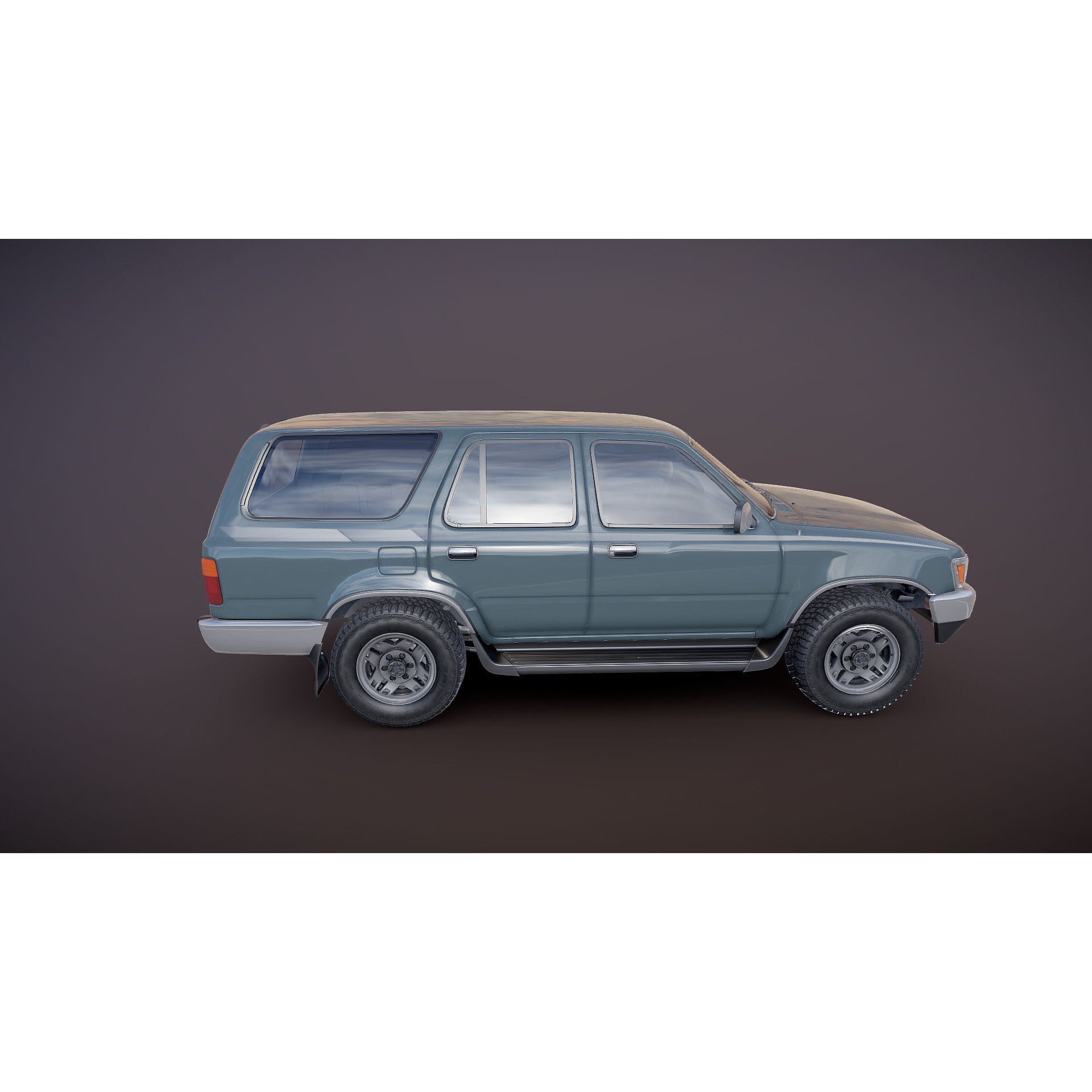 1990 Toyota 4Runner - Low-Poly Game-Ready 3D Model - View 21