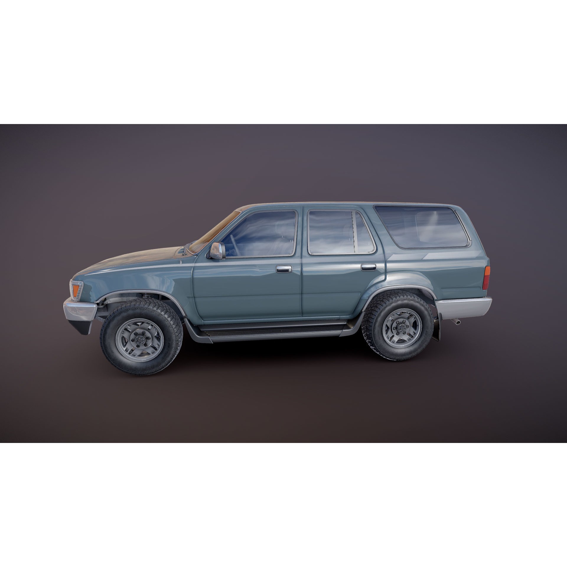 1990 Toyota 4Runner - Low-Poly Game-Ready 3D Model - View 22