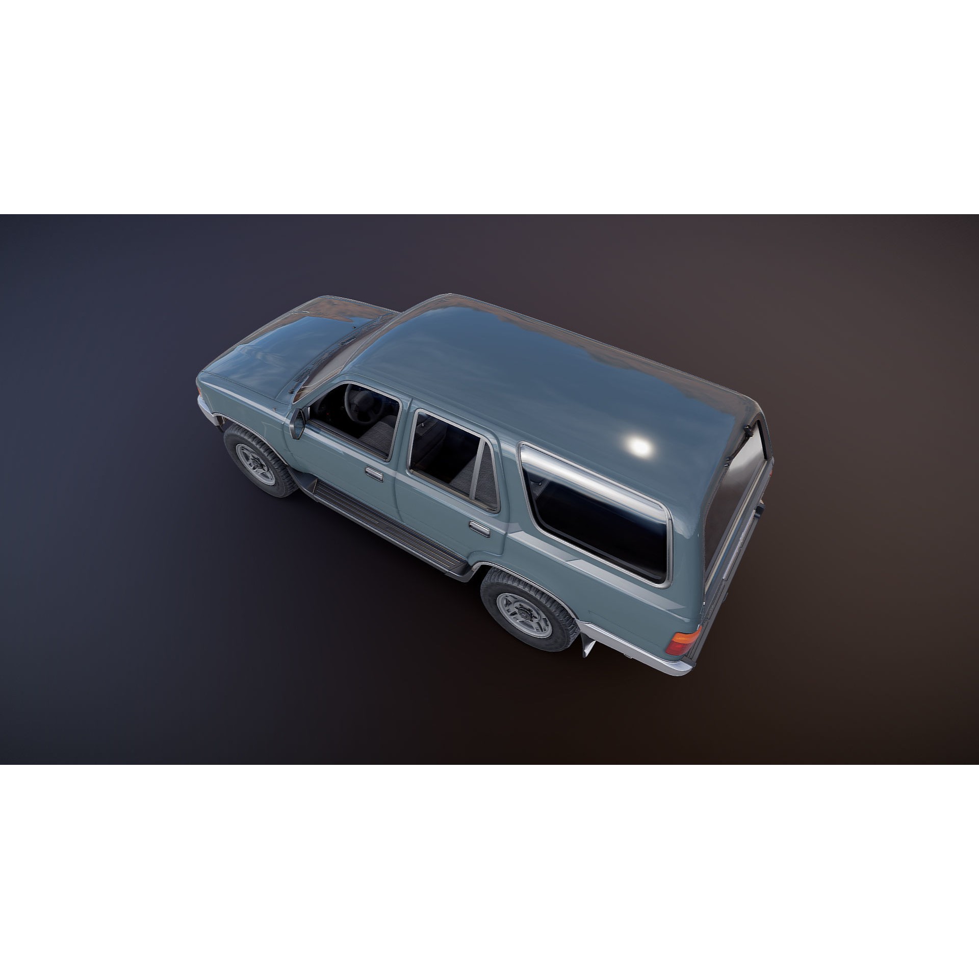 1990 Toyota 4Runner - Low-Poly Game-Ready 3D Model - View 23