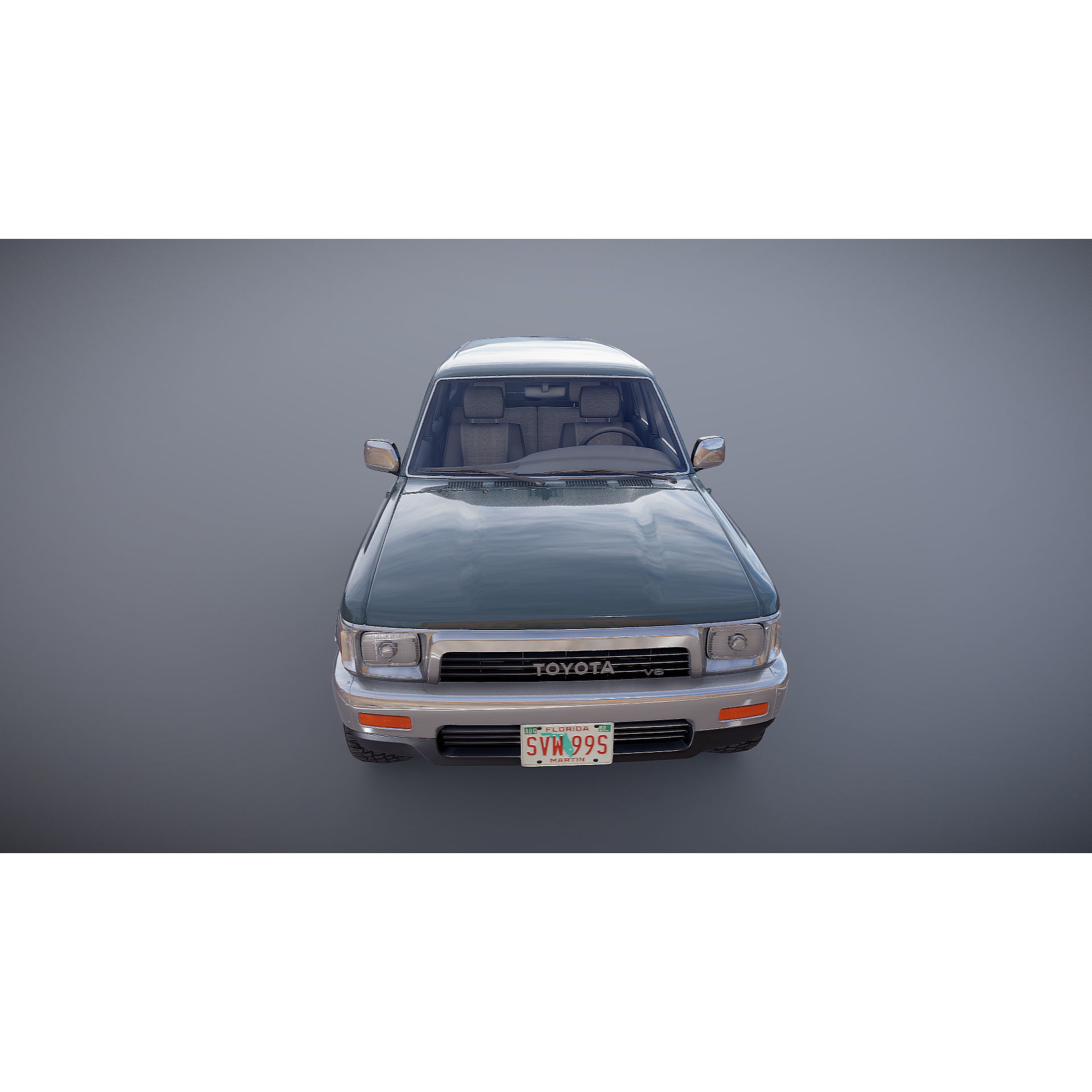 1990 Toyota 4Runner - Low-Poly Game-Ready 3D Model - View 24