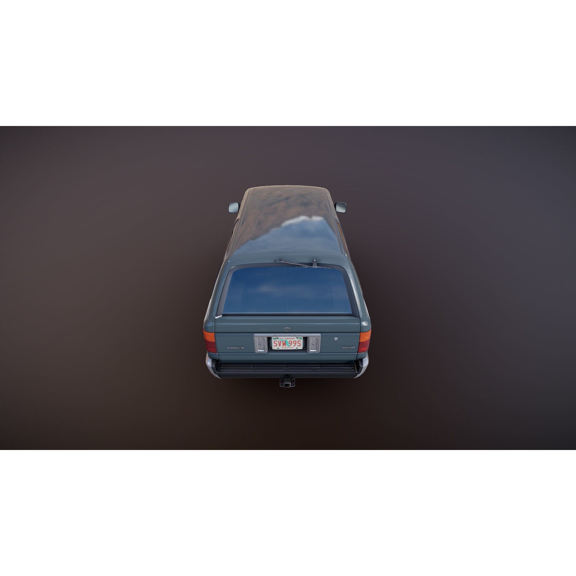 1990 Toyota 4Runner - Low-Poly Game-Ready 3D Model - View 25