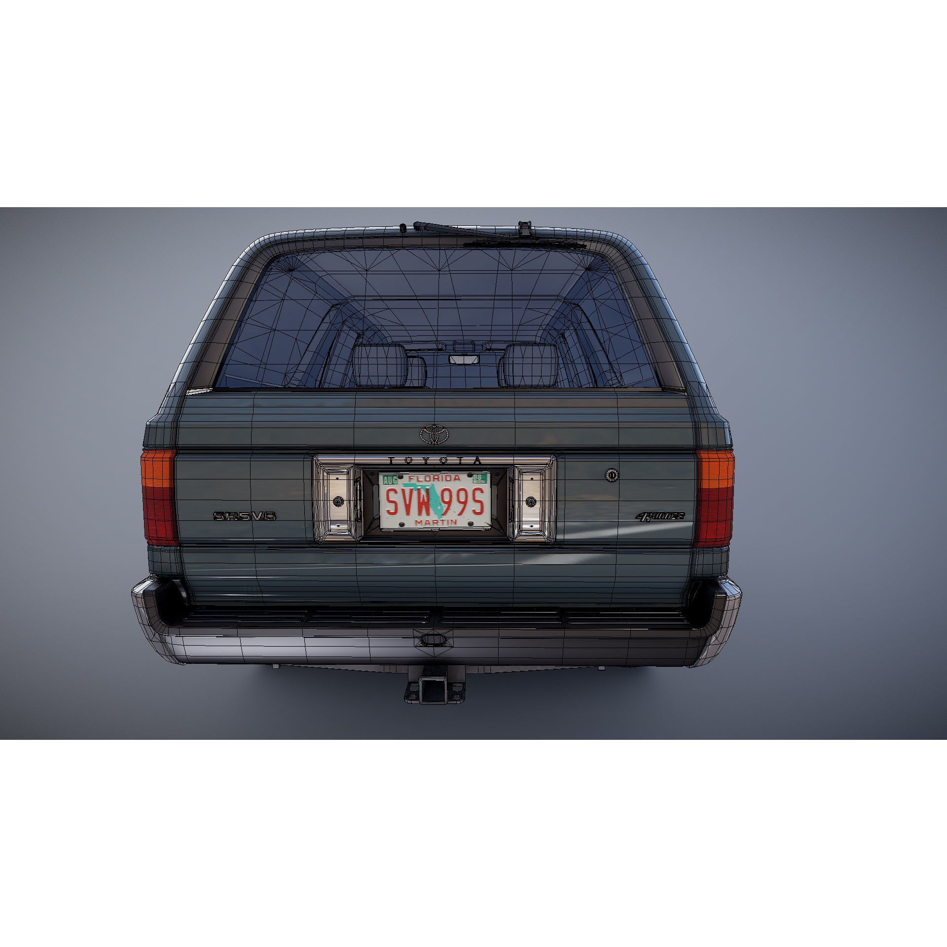 1990 Toyota 4Runner - Low-Poly Game-Ready 3D Model - View 31