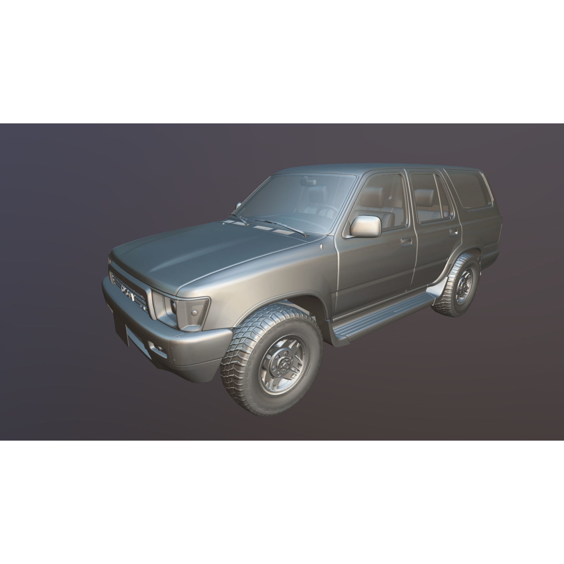 1990 Toyota 4Runner - Low-Poly Game-Ready 3D Model - View 34