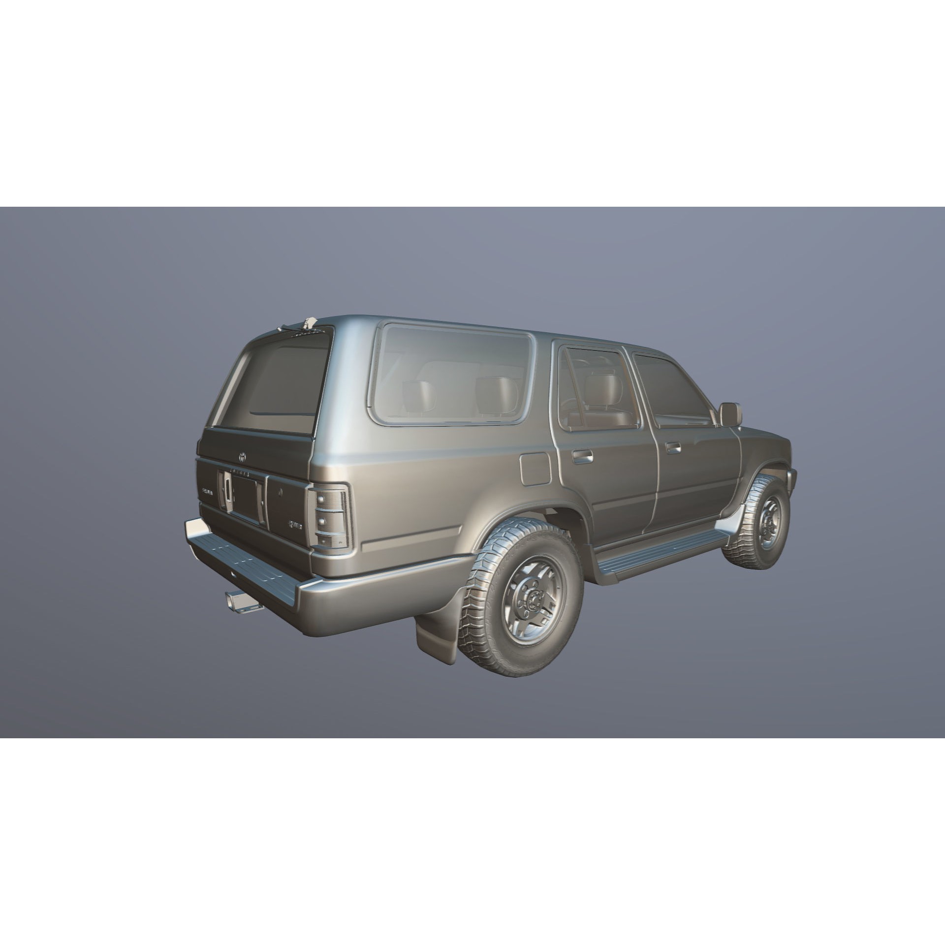 1990 Toyota 4Runner - Low-Poly Game-Ready 3D Model - View 35