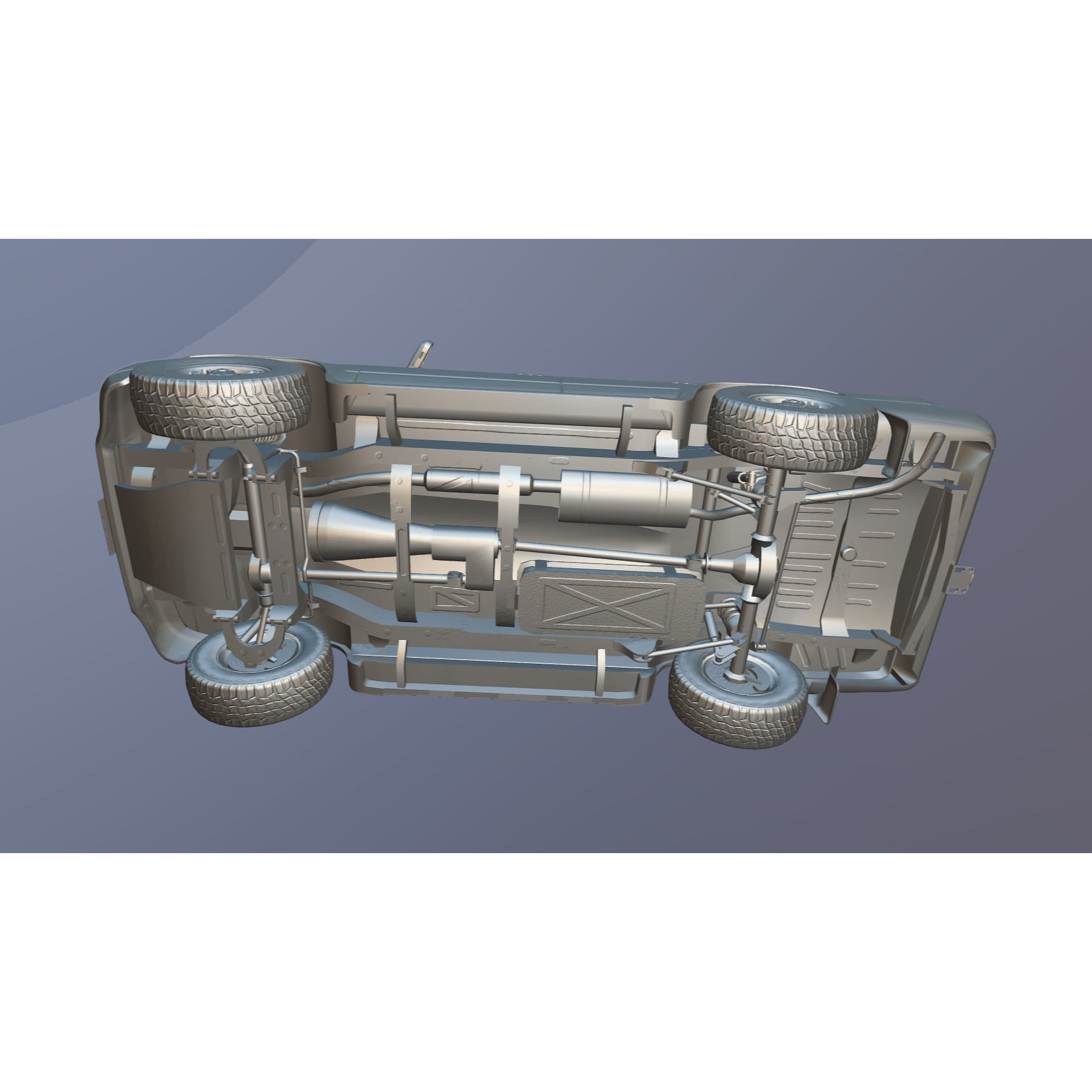 1990 Toyota 4Runner - Low-Poly Game-Ready 3D Model - View 36