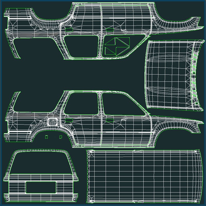 1990 Toyota 4Runner - Low-Poly Game-Ready 3D Model - View 45